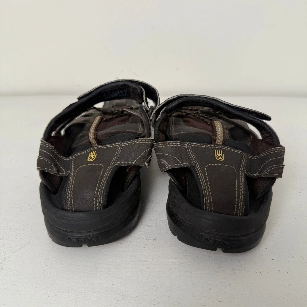 Teva‎ Omnium Mens 9 Brown Closed Toe Fisherman Sandals Hiking
